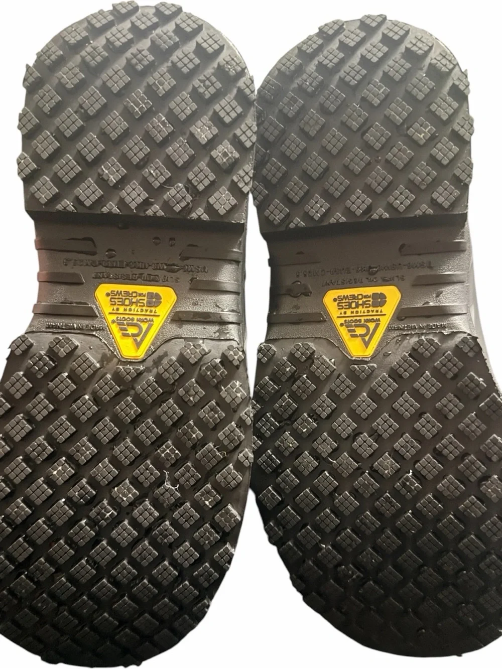 Men's Black Waterproof Rain & Snow Boots with Yellow Accent